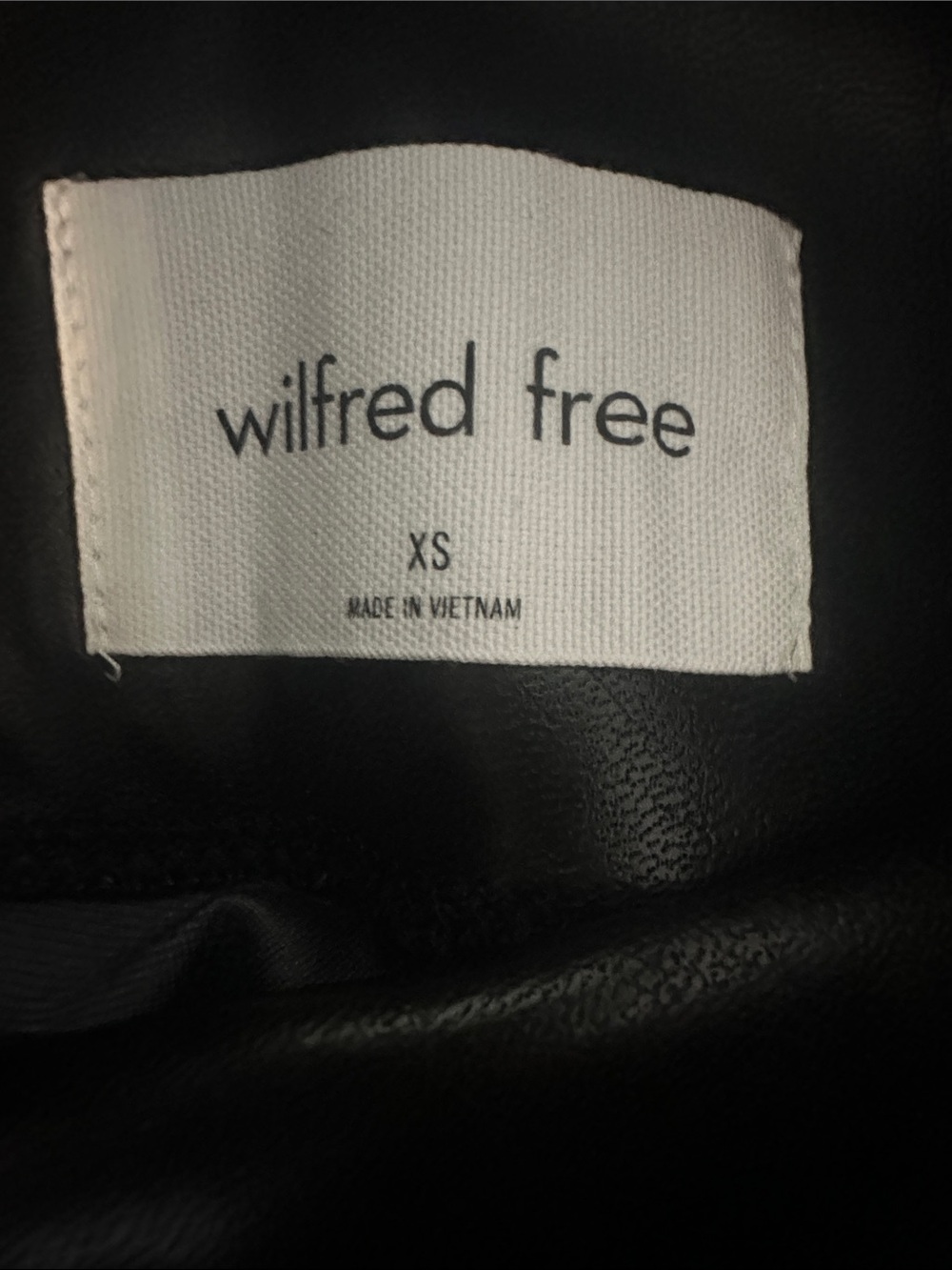 New Wilfred free  Black Faux Leather Leggings. All my listings $6 not $12.